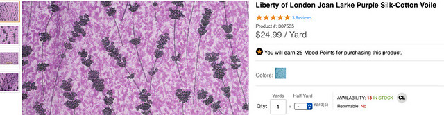 Fabric liberty voile
