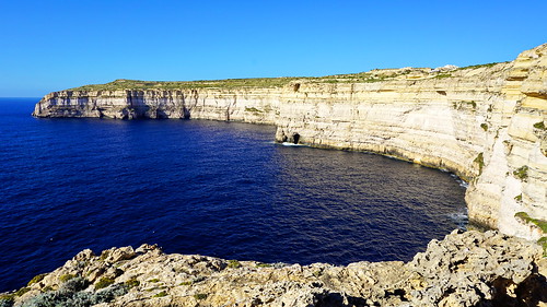 gozo malta mediterranean viewpoint view sea water mountains