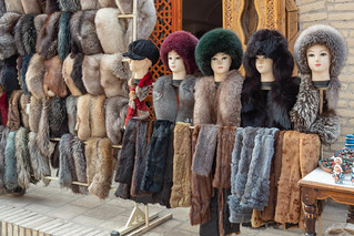 Pelzmützenverkauf in Chiwa