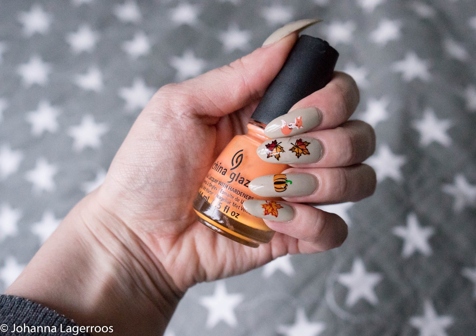 Clear Jelly Stamper autumn nails