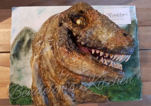 Dinosaur Cake by Dominique Bendelow at Bendelows Kitchen
