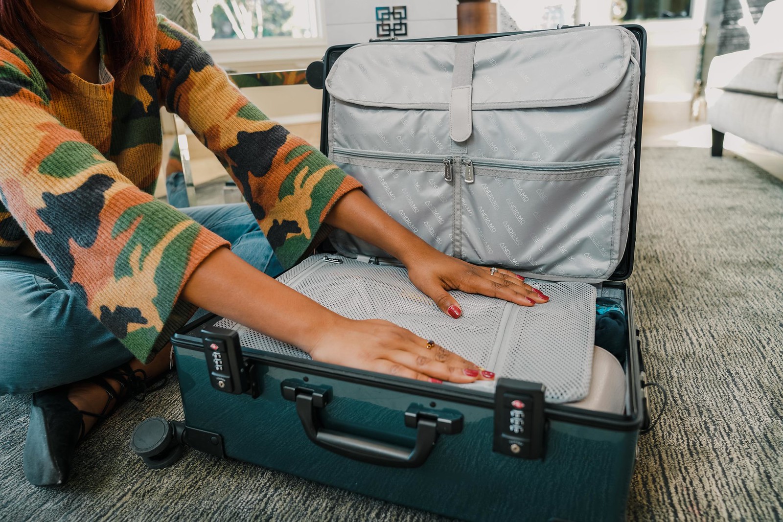 how to pack an Andiamo carry on suitcase