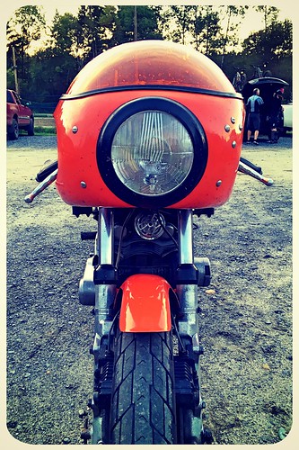 fotor laverda orange vt oldschool motorcycle cafebike red
