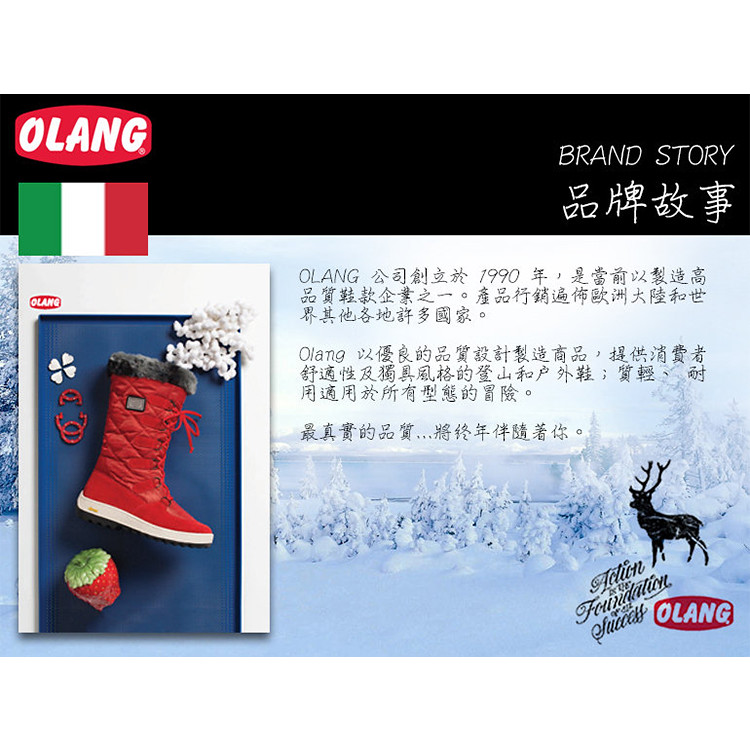 【OLANG 義大利 ELENA OLANTEX 防水雪靴《黑》】1607/保暖/滑雪/雪地