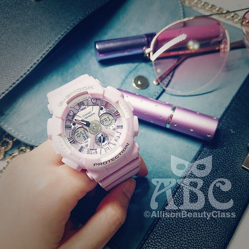 CASIO卡西歐G-SHOCK_GMA-S120DP淺紫手錶開箱