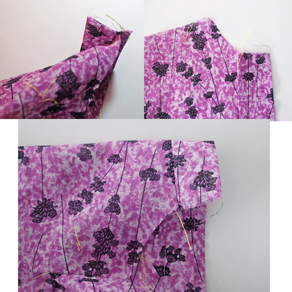 purple shirt front placket examples
