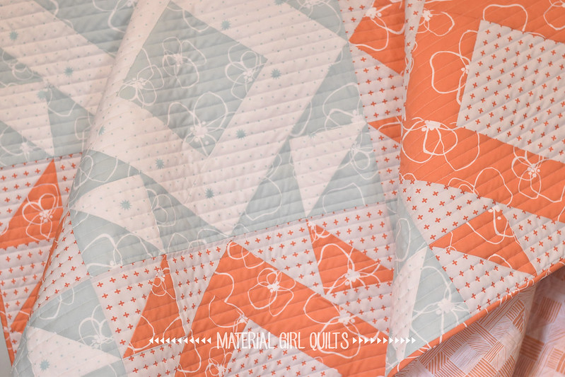Mosaic quilt by Amanda Castor of Material Girl Quilts