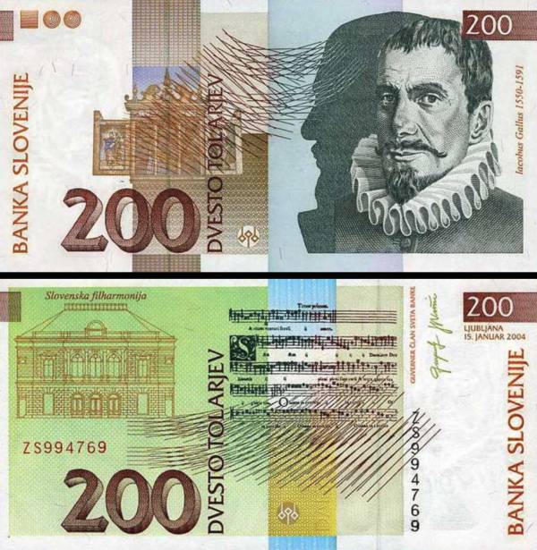 200 toliarov Slovinsko 2004, P15d