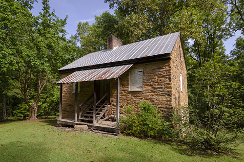 oconee station the south carolina landscape outdoors woods forest trees stone blockhouse fort fortification circa 1792 building architecture history historic old