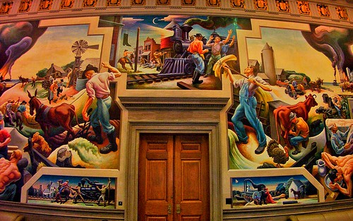 jeffersoncity mo missouri bento room lodge murals houselounge public art tour state capitol thomashartbenton bentonroom benton visitors attraction history travel vacation house onasill building indoor architecture mural painting governors reception guided self attractionsite vintage old photo slaves song city jefferson people