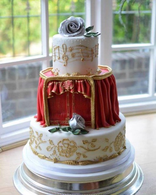 Opera Wedding Cake by Coast Cakes
