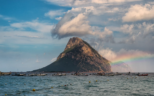 nikond3100 rainbow sea seascape sardinia italy clouds