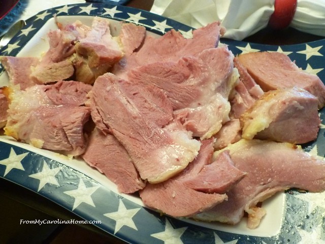 Slow Cooked Ham at FromMyCarolinaHome.com