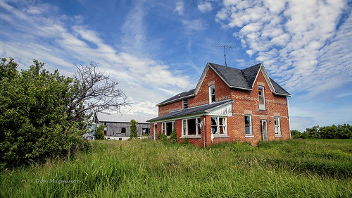 landscape building old house farm abandoned brick simcoe county ontario