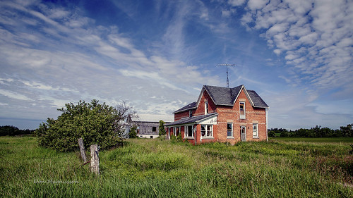 landscape old building house farm abandoned brick simcoe county ontario
