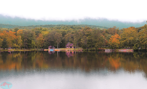 canon ls2 cacapon lake reflection fall cloudy