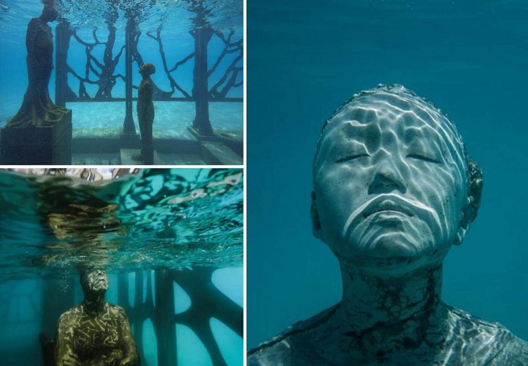 esculturas submarinas