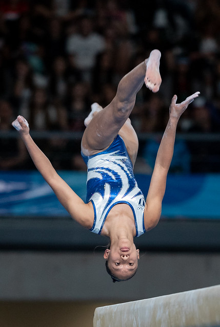 Medalla de bronce Karla Pérez, prueba de equipo multidisciplinario de gimnasia en Buenos Aires 2018