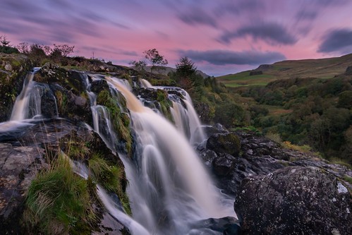 loupoffintry waterfall presunrise gloaming pink riverendrick fintry carronvalley stirling scotland nikond7200 tokina1116mm