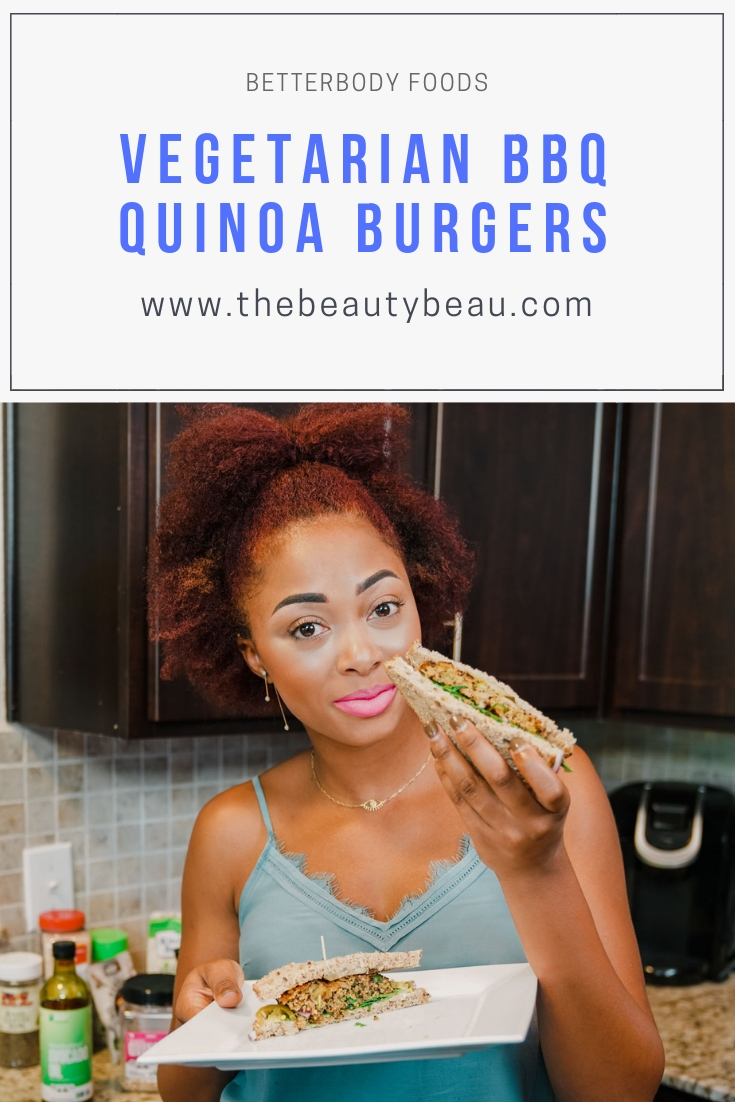 BBQ Quinoa Veggie Burgers, dallas food blogger
