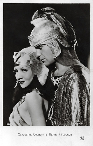 Claudette Colbert and Henry Wilcoxon in Cleopatra (1934)