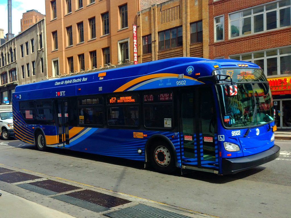 2018 New Flyer "Xcelsior" XDE40 9502 on the B57 at Smith Street & Livingston Street