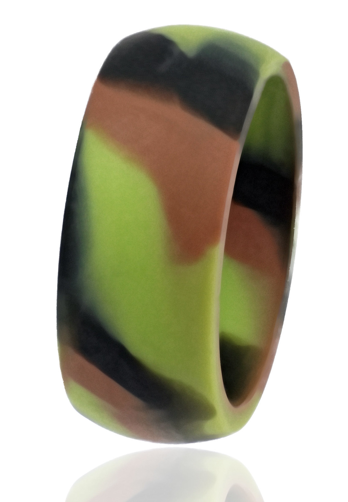 Silicone Wedding Ring for Men Camo Rubber Band by LiveLife