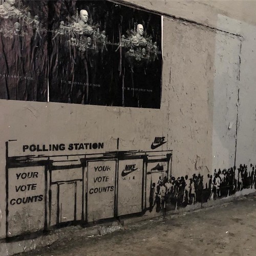 Plastic Jesus, VOTE (2018)., Melrose and N. Stanley Avenues, Los Angeles