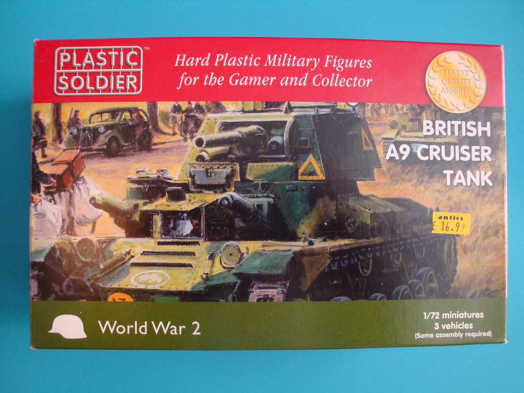 1 QUICK BUILD TANK IN BOX 1:72 Scale Model Kit PSC BRITISH A9 CRUISER TANK 