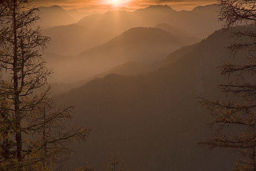 october 2018 austria steiermark styria hochschwab schiesling schieslingalm sunset