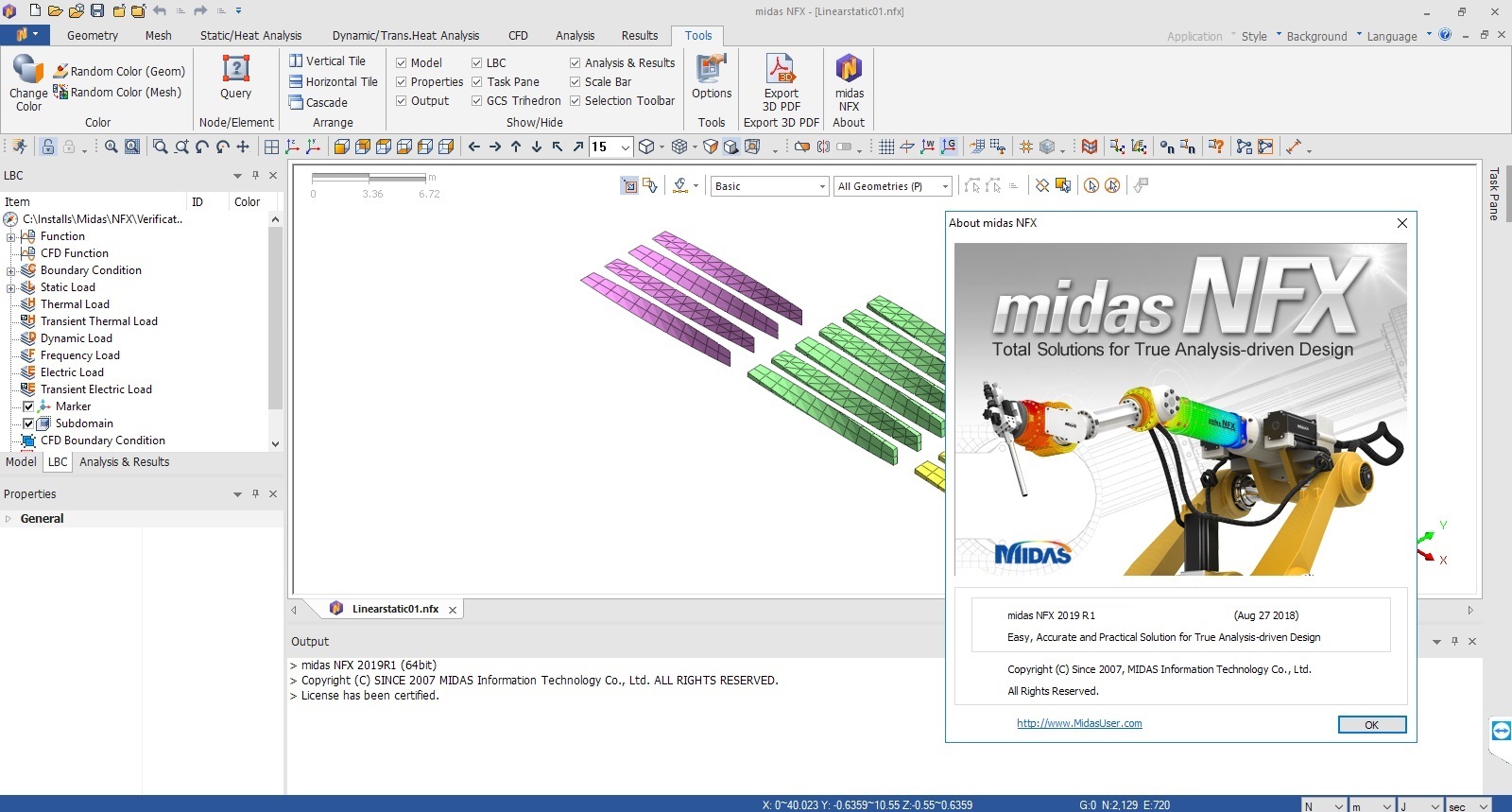 Working with midas NFX 2019 R1 (build 20180827) Win32 win64 full license