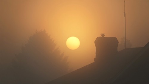 sunrise pdx portland oregon mt hood foggy high clouds