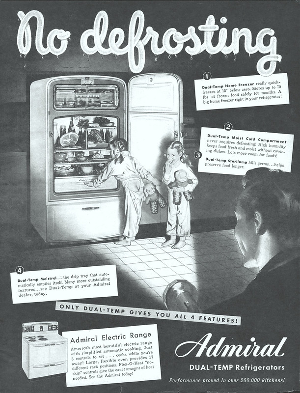 Admiral Dual-Temp Refrigerators 1948