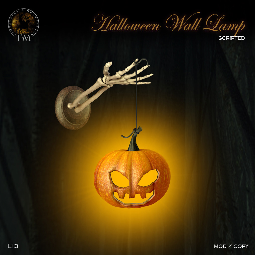 F&M * Halloween Wall Lamp - TeleportHub.com Live!