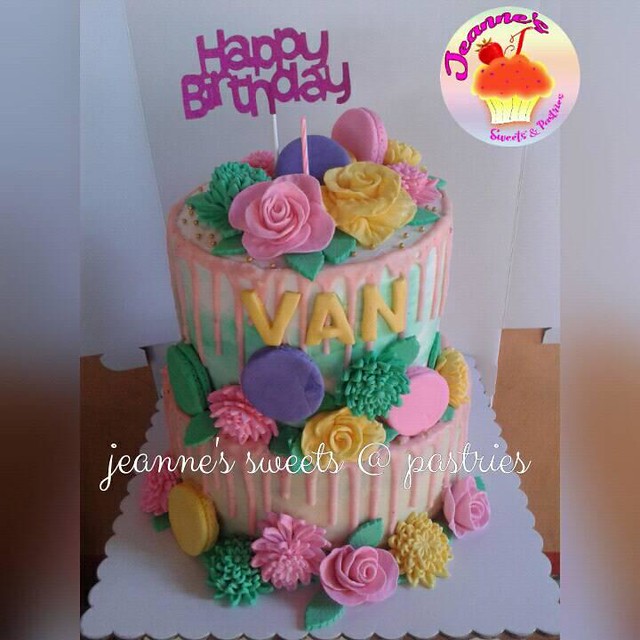 Succulent Themed Cake by Jeanne's Sweets and Pastries