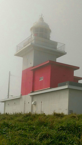 japan hokkaido ochiishi lighthouse mist
