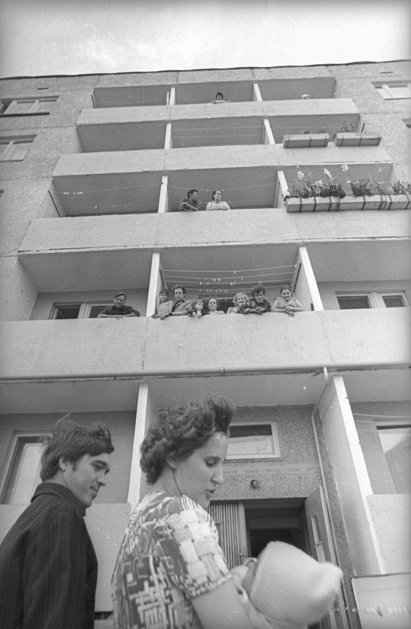 1973. Новый дом на проспекте 9-ой Пятилетки. Чебоксары