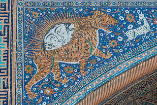 Tigermosaik der Sher-Dor-Medrese