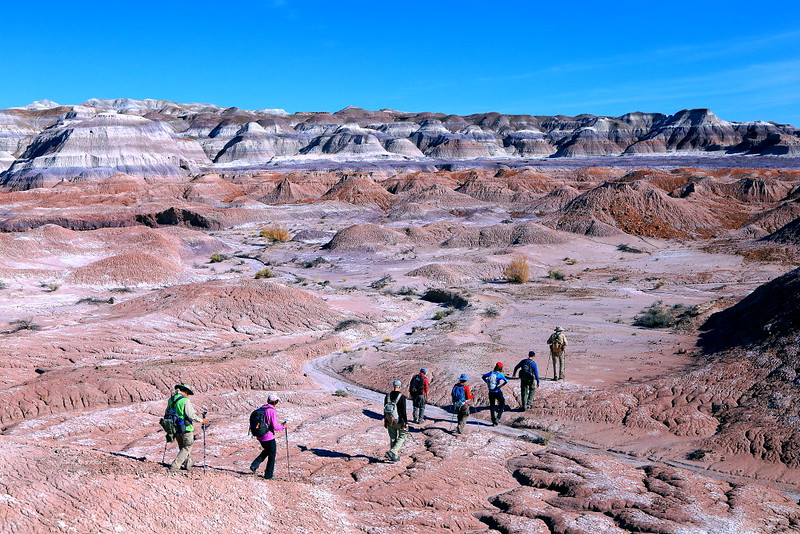 IMG_0145 Hikers in Red Basin, Petrified Forest National Park