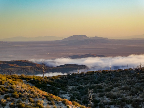 antelopevalley mountainbiking fog angelesnationalforest mountains mtb clouds lakehughes california unitedstates us
