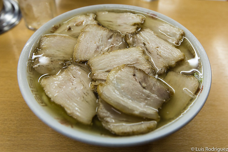 Niku Soba o chashumen típico del restaurante Bannai 