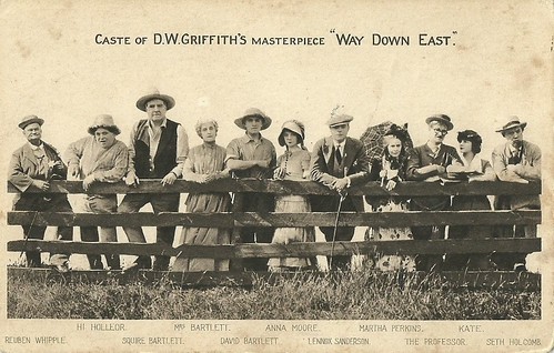 The cast of D.W. Griffith's film Way Down East (1920)