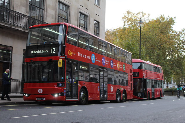 London Central TA1 on Route 12, Oxford Circus