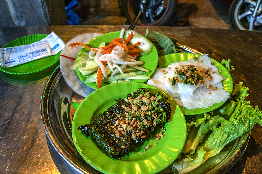 Beef wrapped in betel leaves--Saigon