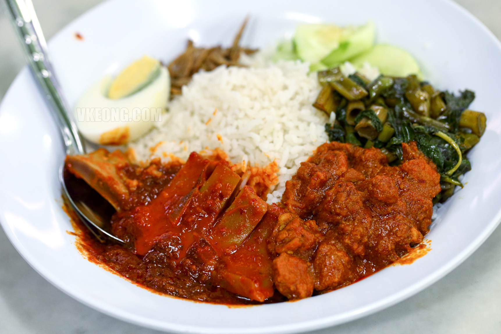 Nasi-Lemak-with-Pork-Curry