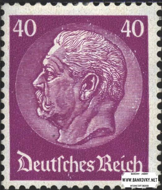 Známka Nemecká ríša 1933 Hindenburg, razená