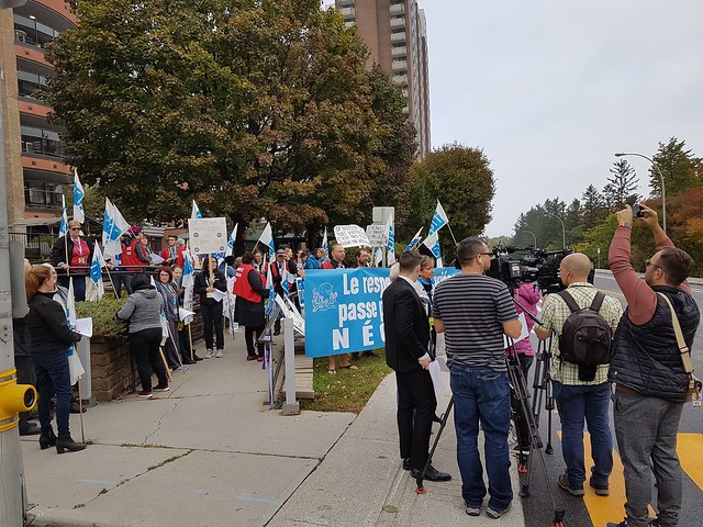 2018-10-09 - Marche symbolique vers l’Ontario