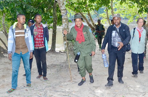 Head Warden of Lomami National Park arrives at Katopa