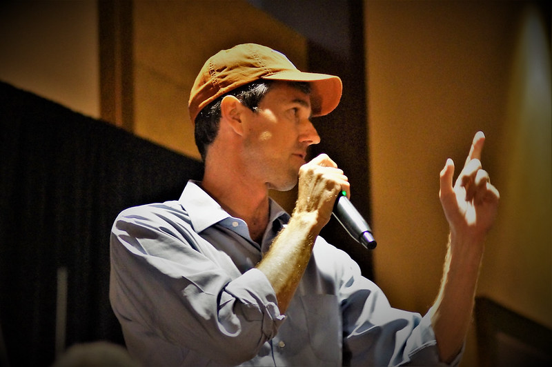 U.S.Congressman Beto O'Rourke(D-El Paso) speaking at a get out the vote rally at the AT&T Conference Center at The University of Texas in Austin,Texas on10/04/2018.