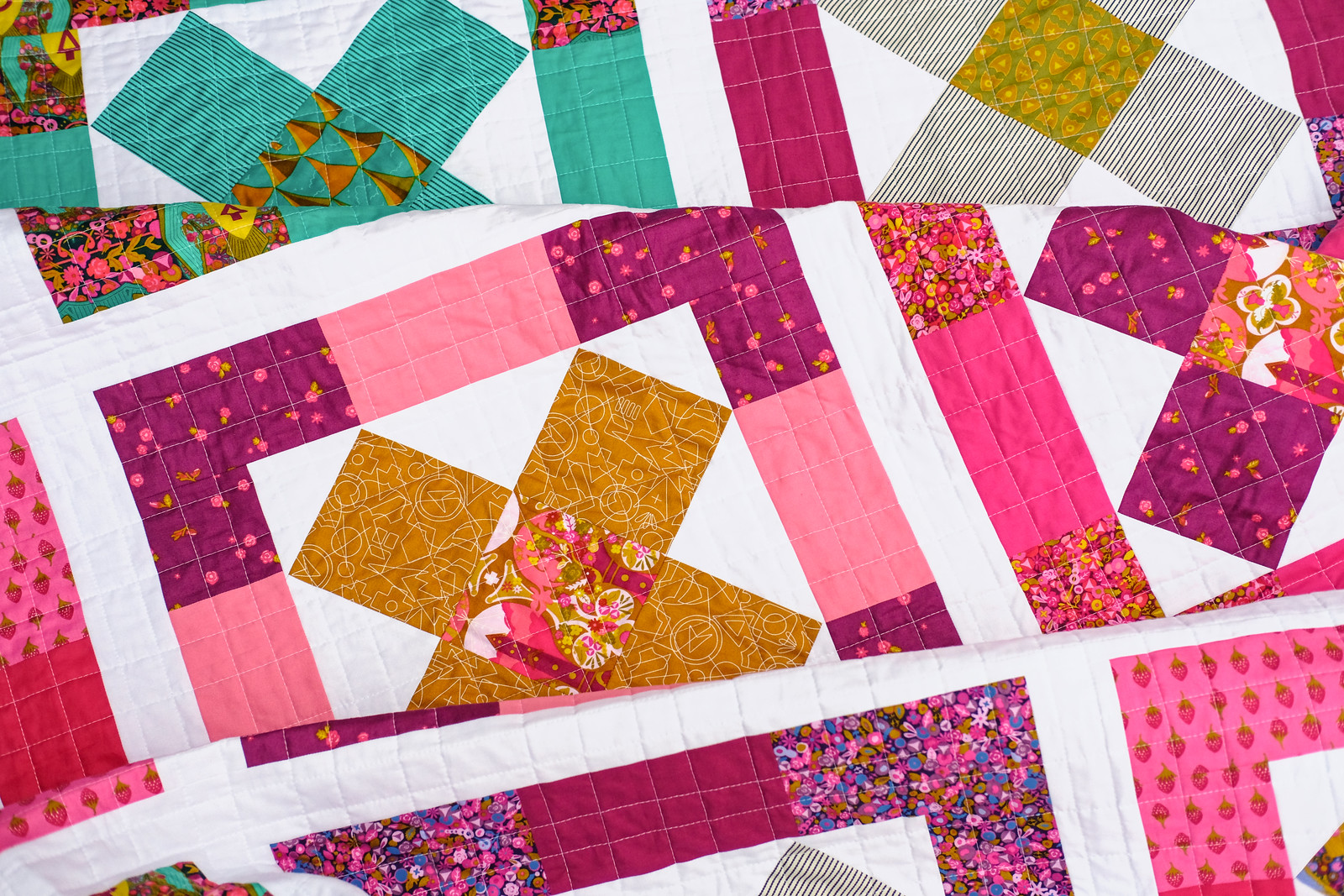 Kriss Cross in Road Trip - Modern Quilts Block by Block Book Tour